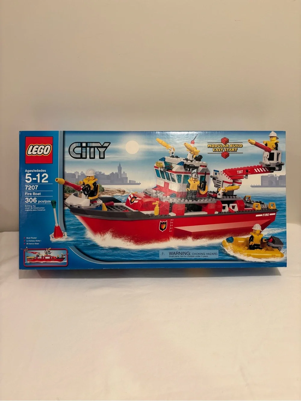 NWT Lego City 7207 Fire Boat Playset Retired Factory Sealed Unused